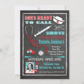 Invitation Les infirmières dirigent les opérations Diplôme Éc (Devant)