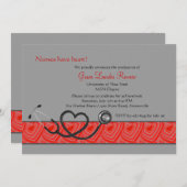 Invitation Les infirmières ont l'invitation d'obtention du (Devant / Derrière)