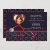 Invitation Les infirmières ont l'invitation d'obtention du (Devant / Derrière)