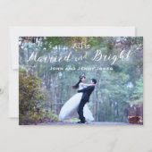 Invitation Les jeunes mariés d'abord Noël (Devant)