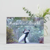 Invitation Les jeunes mariés d'abord Noël (Debout devant)