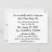 Invitation Les Joueurs De Pont Le Font Avec Des Costumes De Q (Dos)