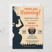 Invitation Les jumeaux brassent ! Baby shower de sorcière d'H (Devant)