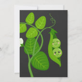 Invitation Les jumeaux révèlent les petits pois dans une invi (Dos)