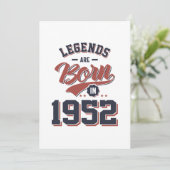 Invitation Les légendes sont nées en 1952 Cadeau d'anniversai (Debout devant)