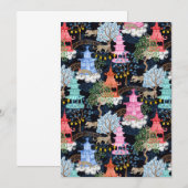 Invitation Les léopards de la fête sur les Noirs (Devant / Derrière)