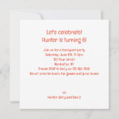 Invitation Les léopards fêtent l'anniversaire du léopard (Dos)