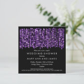 Invitation Les lumières violettes modernes Wedding showers de (Debout devant)