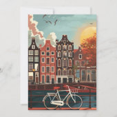 Invitation Les maisons du canal d'Amsterdam (Devant)