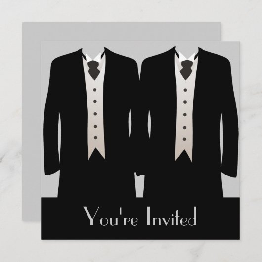 Invitation Les mariés (Devant / Derrière)