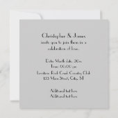 Invitation Les mariés (Dos)