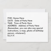 Invitation - Les Martinis partent, partent (Dos)