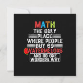 Invitation Les Maths Le Seul Endroit Où Les Gens Achètent - L (Devant)