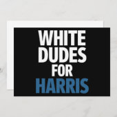 Invitation Les Mecs Blancs De L'Élection De Harris Kamala Har (Devant / Derrière)