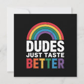 Invitation Les mecs ont juste meilleur goût Cadeau drôle de f (Devant)