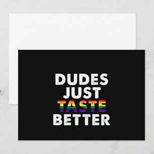 Invitation Les mecs ont juste meilleur goût Idée cadeau Fiert