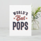 Invitation Les meilleurs pop du monde | Cadeau Père Grand-Pèr (Debout devant)