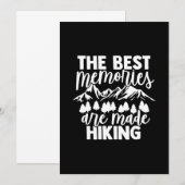 Invitation Les meilleurs souvenirs sont faits de randonnée (Devant / Derrière)