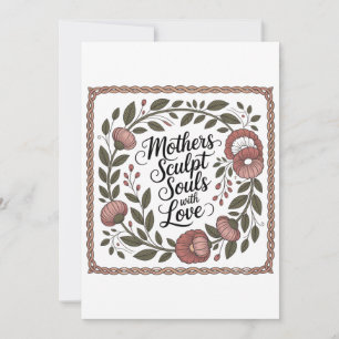 Invitation Les mères sculpte les âmes avec amour