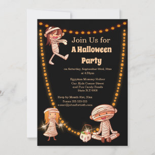 Invitation Les mignons petits enfants costume de bandages mom
