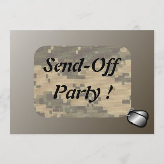 Invitation Les militaires envoient outre de la partie