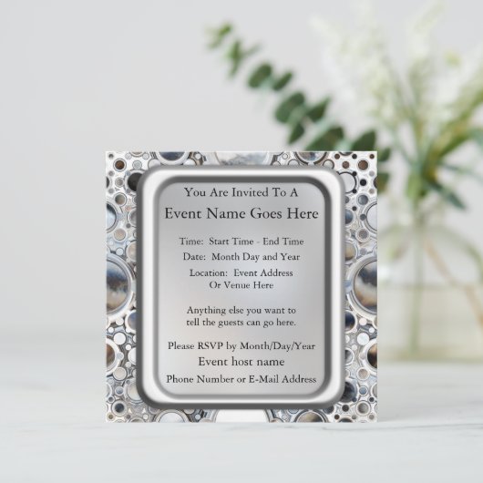 Invitation Les miroirs magiques (Debout devant)