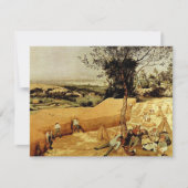 Invitation Les moissonneuses de Pieter Bruegel (1565) (Devant)