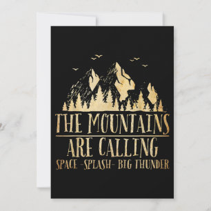Invitation Les montagnes appellent Space Splash Big Thunder