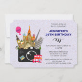 Invitation Les monuments européens Goût de l'Europe Anniversa (Devant)