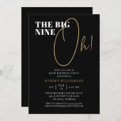 Invitation Les Neuf Oh Black 50e anniversaire (Devant / Derrière)