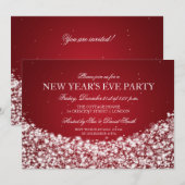 Invitation Les nouvelles années de partie Champagne d'Ève (Devant / Derrière)