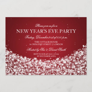 Invitation Les nouvelles années de partie Champagne d'Ève