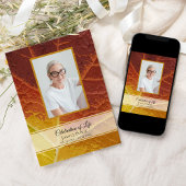 Invitation Les nuances de l'automne Célébration de la vie