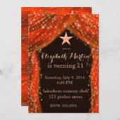 Invitation Les nuits arabes Orange (Devant / Derrière)