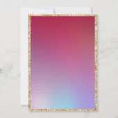 Invitation Les nuits arabes Rouge et or Aladdin Fairytale (Dos)