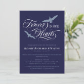 Invitation Les Oiseaux Bleus De La Marine Pour Toujours Dans  (Debout devant)