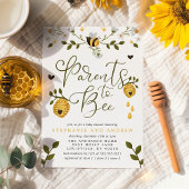 Invitation Les Parents À Être Honeycomb Bumblebee Baby shower