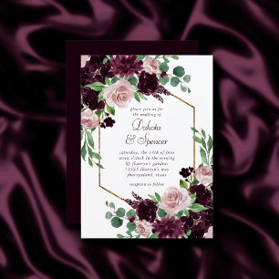 Invitation Les passions de Moody   Bouquet Dramatique de Rose