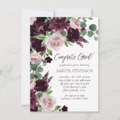 Invitation Les passions de Moody | Dramatique Purple Wine Gra (Devant)