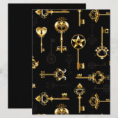 Invitation Les Patters de Seamless avec Golden Keys (Devant / Derrière)
