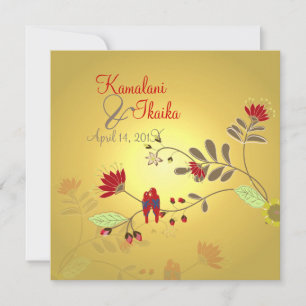 Invitation Les perroquets de Babados sur la branche Ali'i