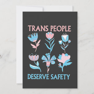 Invitation Les personnes trans méritent la Fierté de sécurité