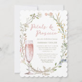 Invitation Les pétales et la Fête des mariées florale de Pros (Devant)