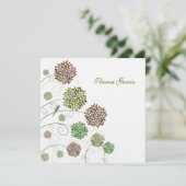 Invitation Les pignons nuptiales de vert de douche ont (Debout devant)