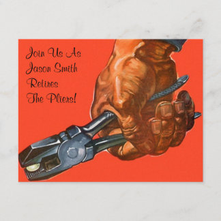 Invitation Les pinces masculines de main retirent