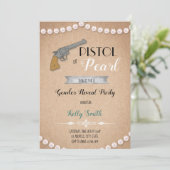 Invitation Les pistolets ou le genre perlé révèlent l'invitat (Debout devant)