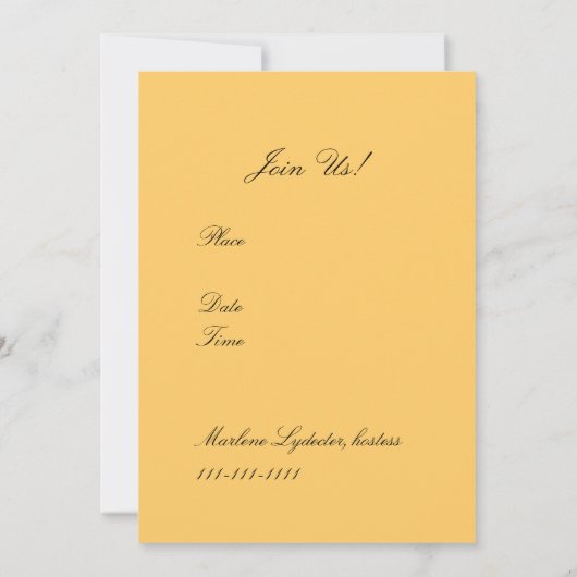 Invitation Les pivoines de Mucha (Dos)