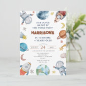 Invitation Les planètes de l'espace extra-atmosphérique sorte (Debout devant)