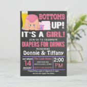 Invitation Les plongeurs pour boire C'est une fille (Debout devant)