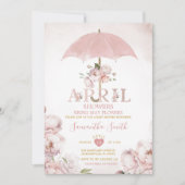 Invitation Les Pluies d'Avril Amènent des Fleurs de Mai Parap (Devant)
